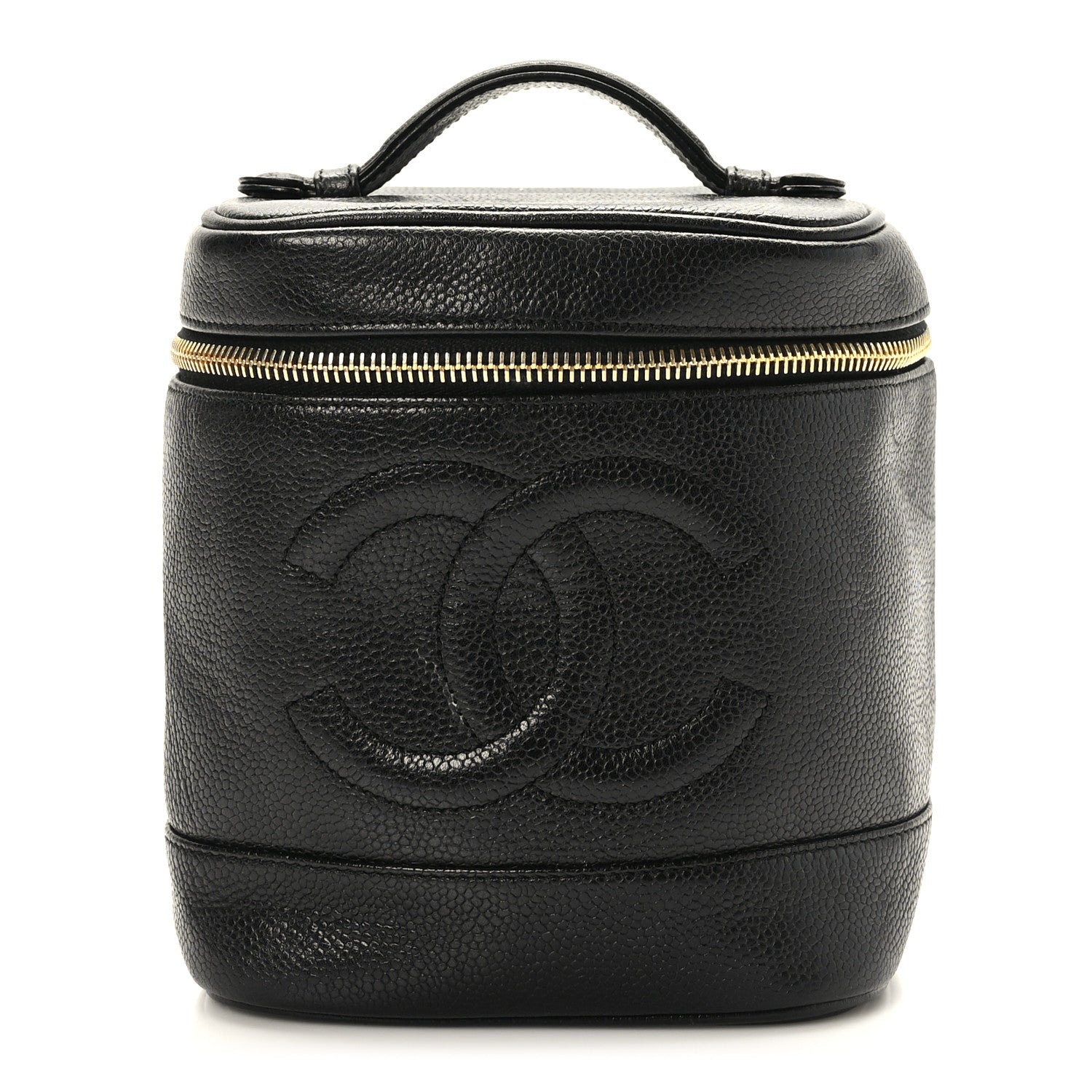 Chanel Caviar Cosmetic Vanity Bag Black 1 of 12