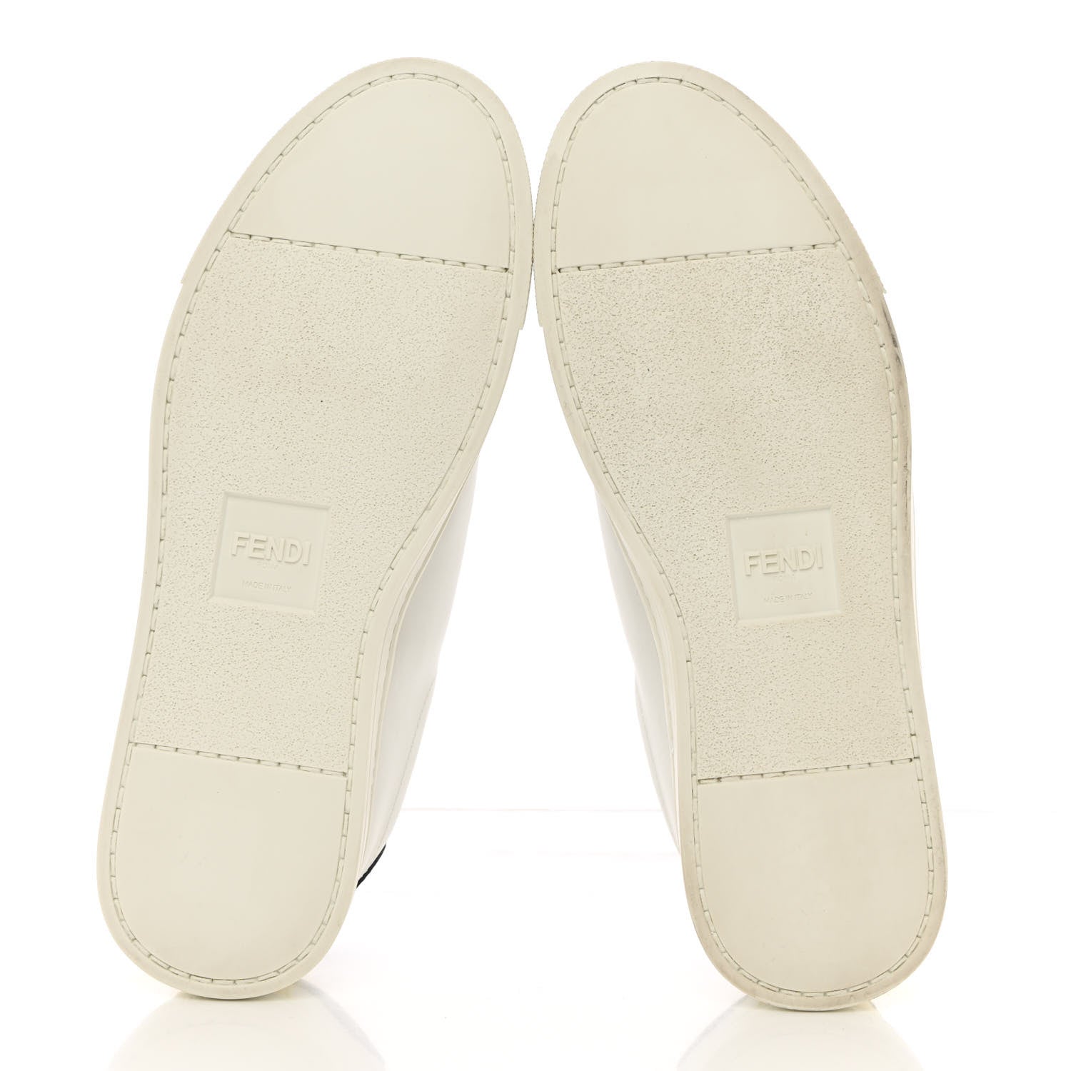 Fendi Vitello Rockoclick Slip On Sneakers 36 White Multicolor 5 of 11