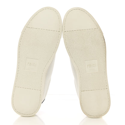 Fendi Vitello Rockoclick Slip On Sneakers 36 White Multicolor 5 of 11