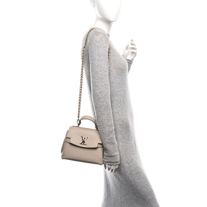 Louis Vuitton Soft Calfskin Mini Lockme Ever Greige 2 of 9