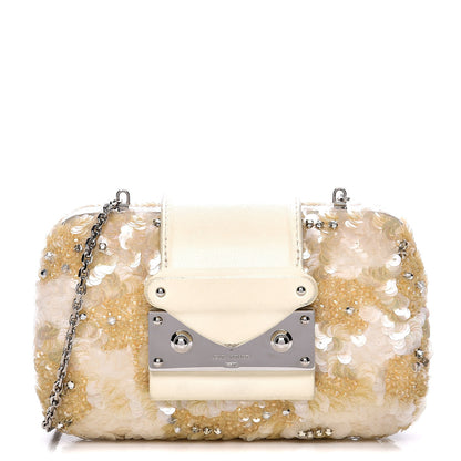 Louis Vuitton Sequin Petit Tresor Miniaudiere Clutch Yellow 1 of 7