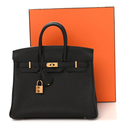 Hermes Togo Birkin 25 Black 11 of 11
