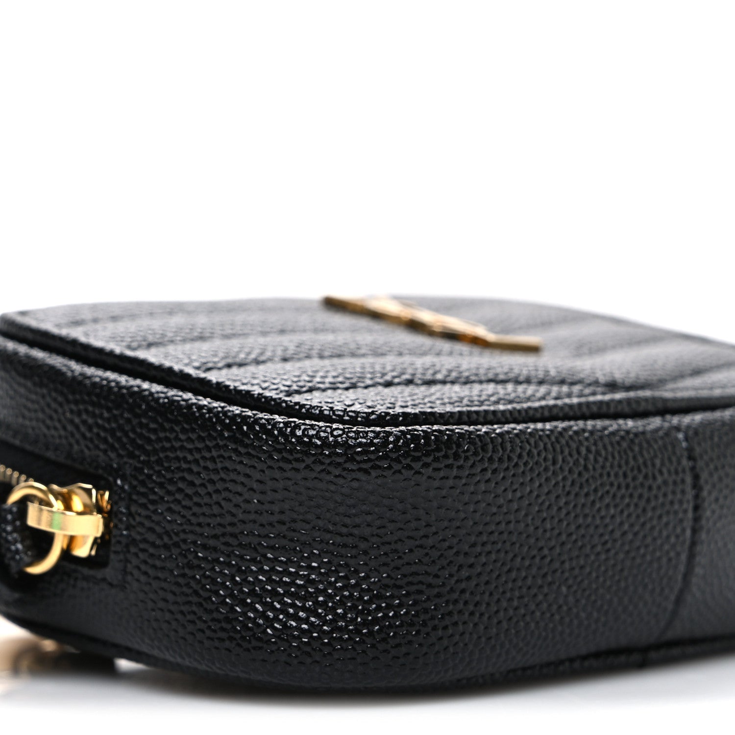 Saint Laurent Grain De Poudre Matelasse Monogram Baby Lou Camera Bag Black 9 of 10