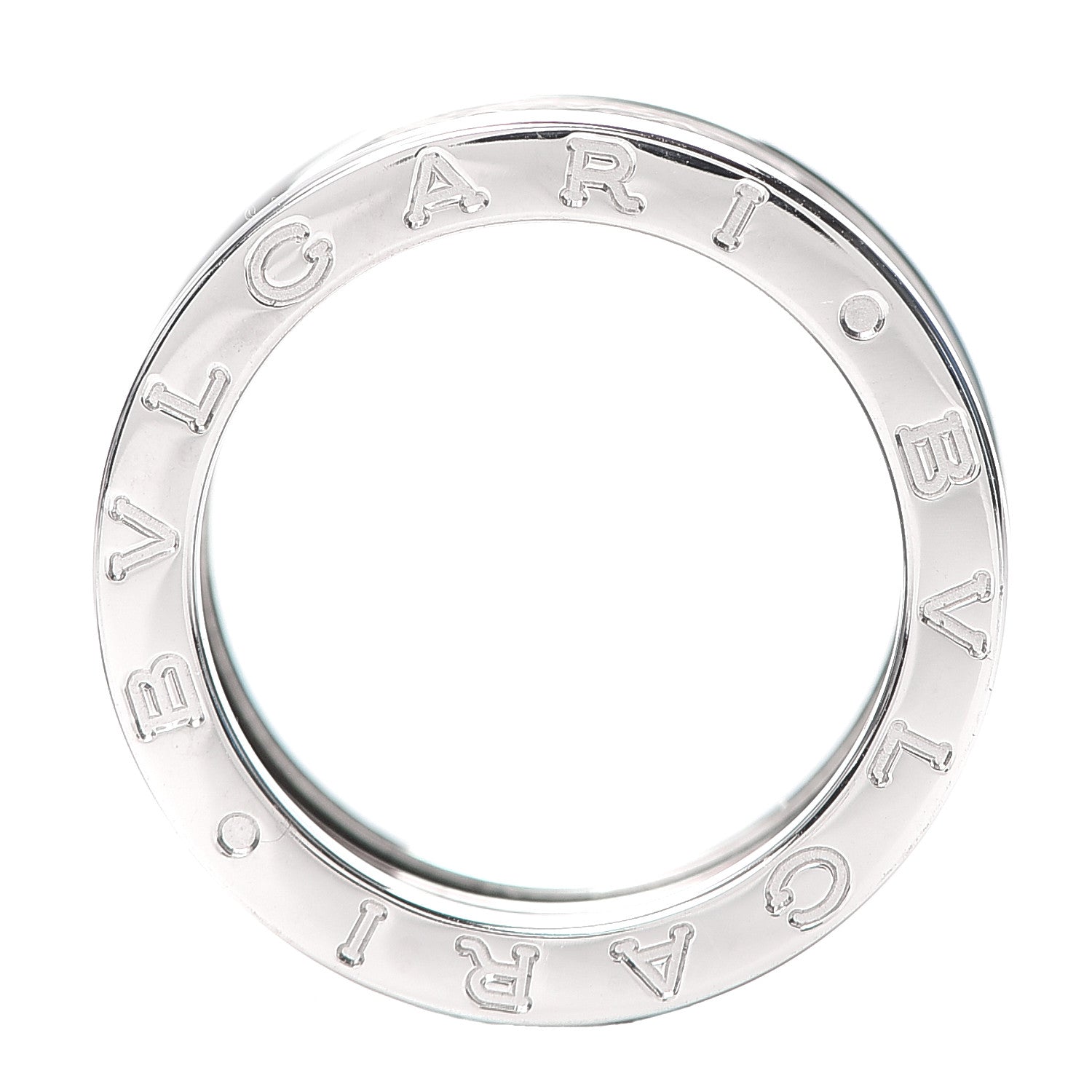 Bulgari 18K White Gold B.Zero1 Three-Band Ring 51 5.75 4 of 5