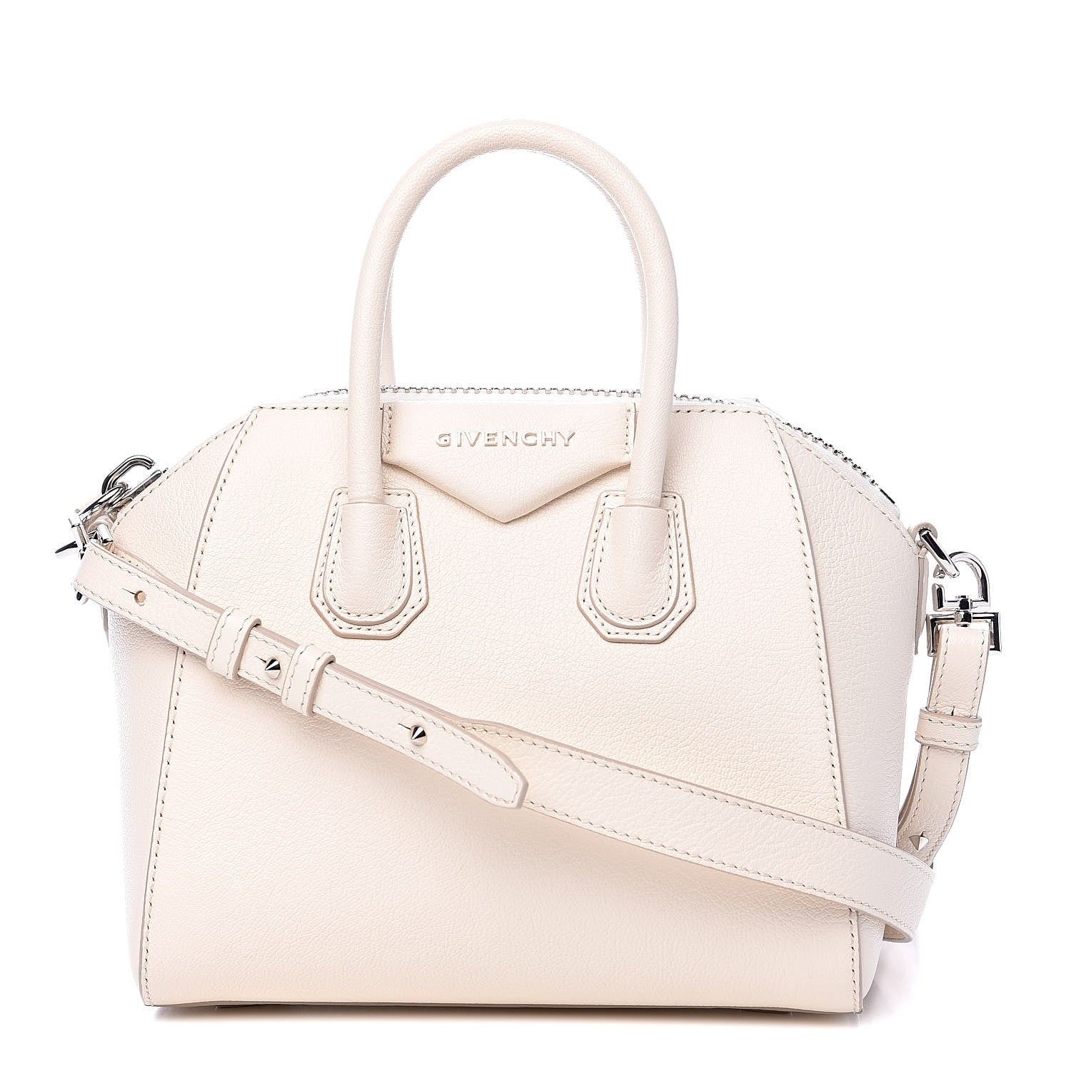Givenchy Sugar Goatskin Mini Antigona White 1 of 12
