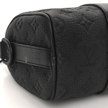 Louis Vuitton Monogram Taurillon Keepall Bandouliere 25 Black 5 of 6