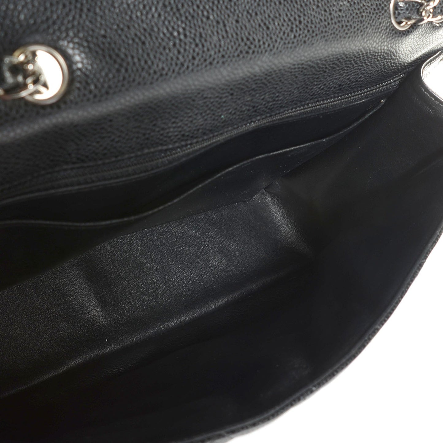 Caviar Quilted Jumbo Single Flap Black