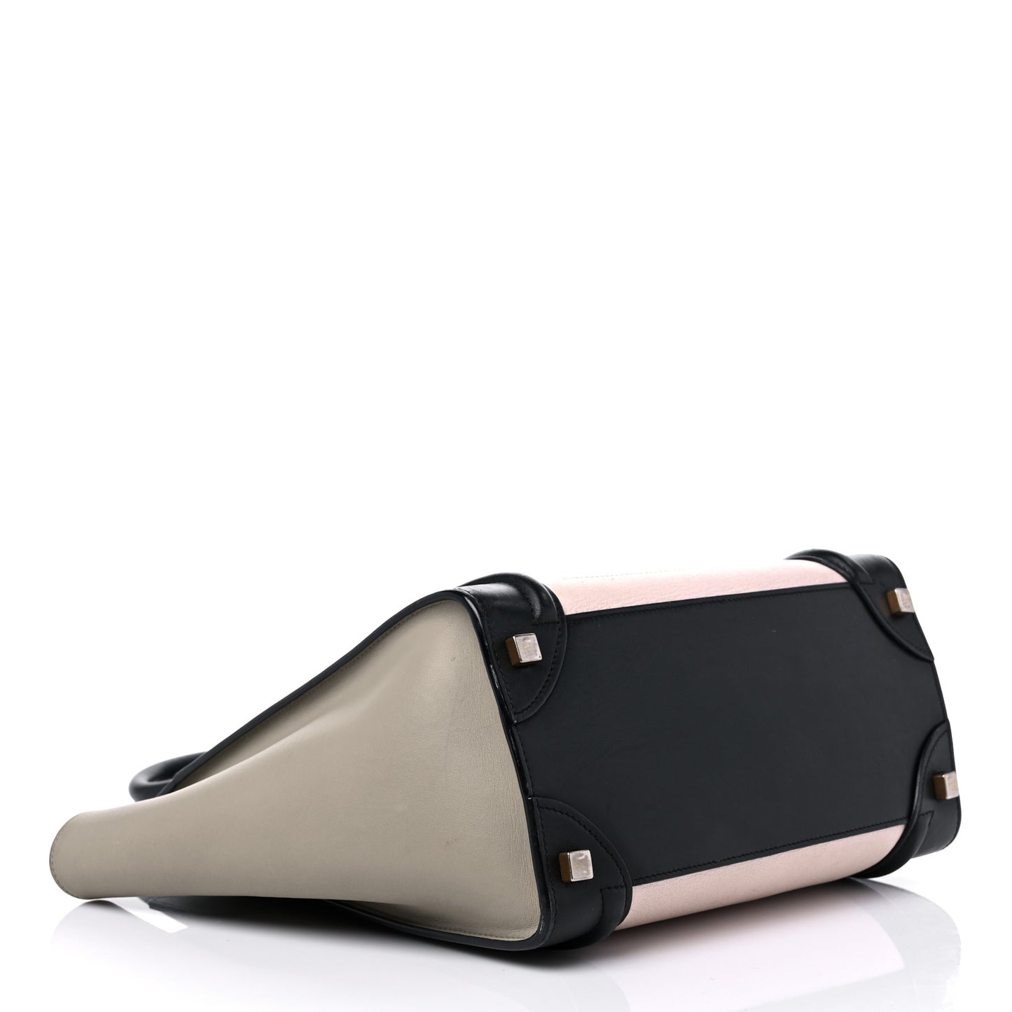 Goatskin Smooth Calfskin Micro Tri-Color Luggage Olive