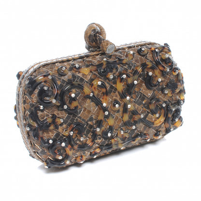 Bottega Veneta Python Tortoise Knot Clutch 3 of 6
