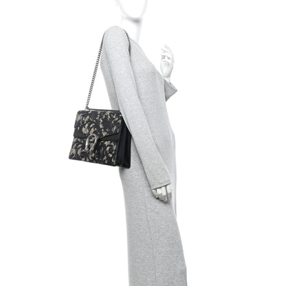 Gucci GG Supreme Monogram Arabesque Medium Dionysus Shoulder Bag Black 2 of 14