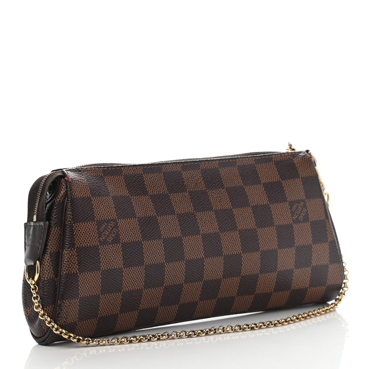 Louis Vuitton Damier Ebene Eva Clutch 2 of 11