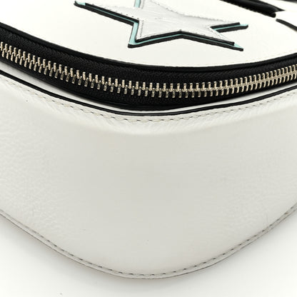 Marc Jacobs Pebbled Calfskin Star Patchwork Small Saddle Bag White Multicolor Almond 8 of 8