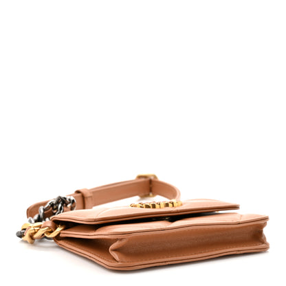 Chanel Lambskin Quilted Chanel 19 Flap Belt Bag Brown 4 of 11