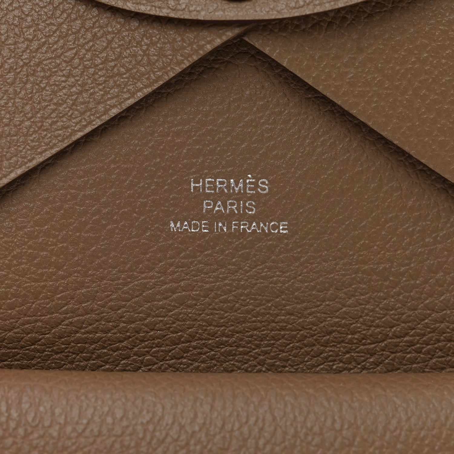 Hermes Evercolor Calvi Duo Card Case Etoupe 6 of 7