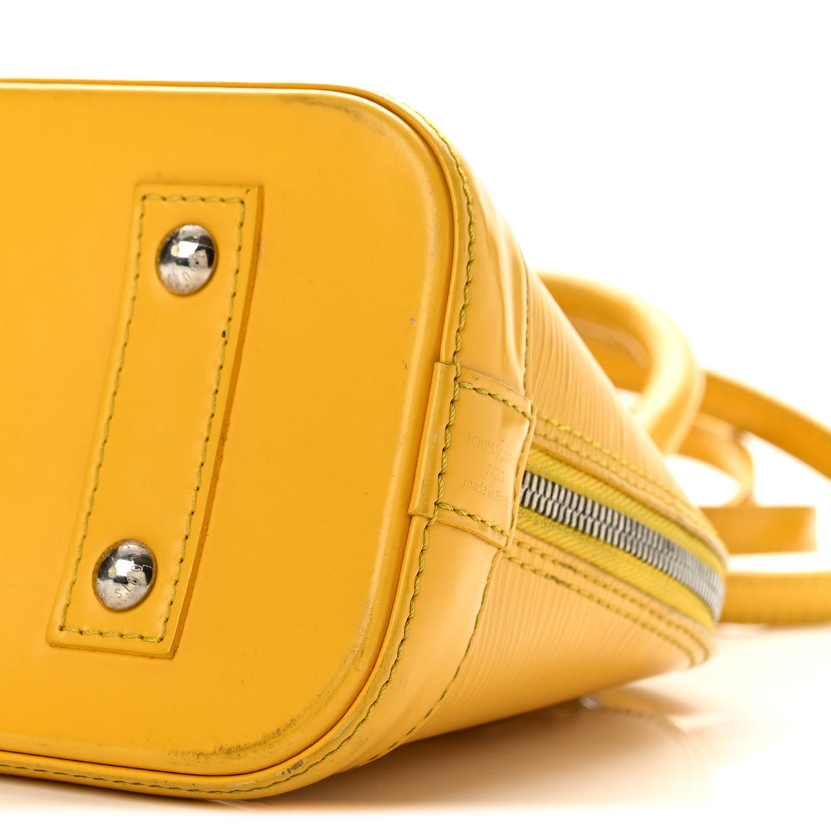 Louis Vuitton Epi Alma BB Citron 10 of 13