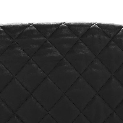 Chanel Washed Lambskin Quilted Maxi Chain Around Flap Black 8 of 13