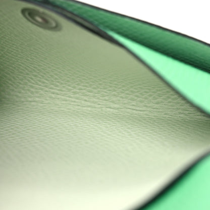 Hermes Epsom Verso Calvi Duo Card Case Vert Comics Vert Fizz 6 of 9