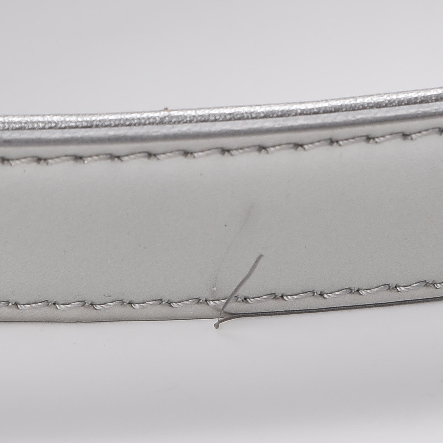 Chanel Metallic Patent Calfskin Quilted Medium Boy Flap Silver 8 of 9