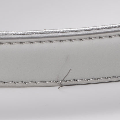 Chanel Metallic Patent Calfskin Quilted Medium Boy Flap Silver 8 of 9