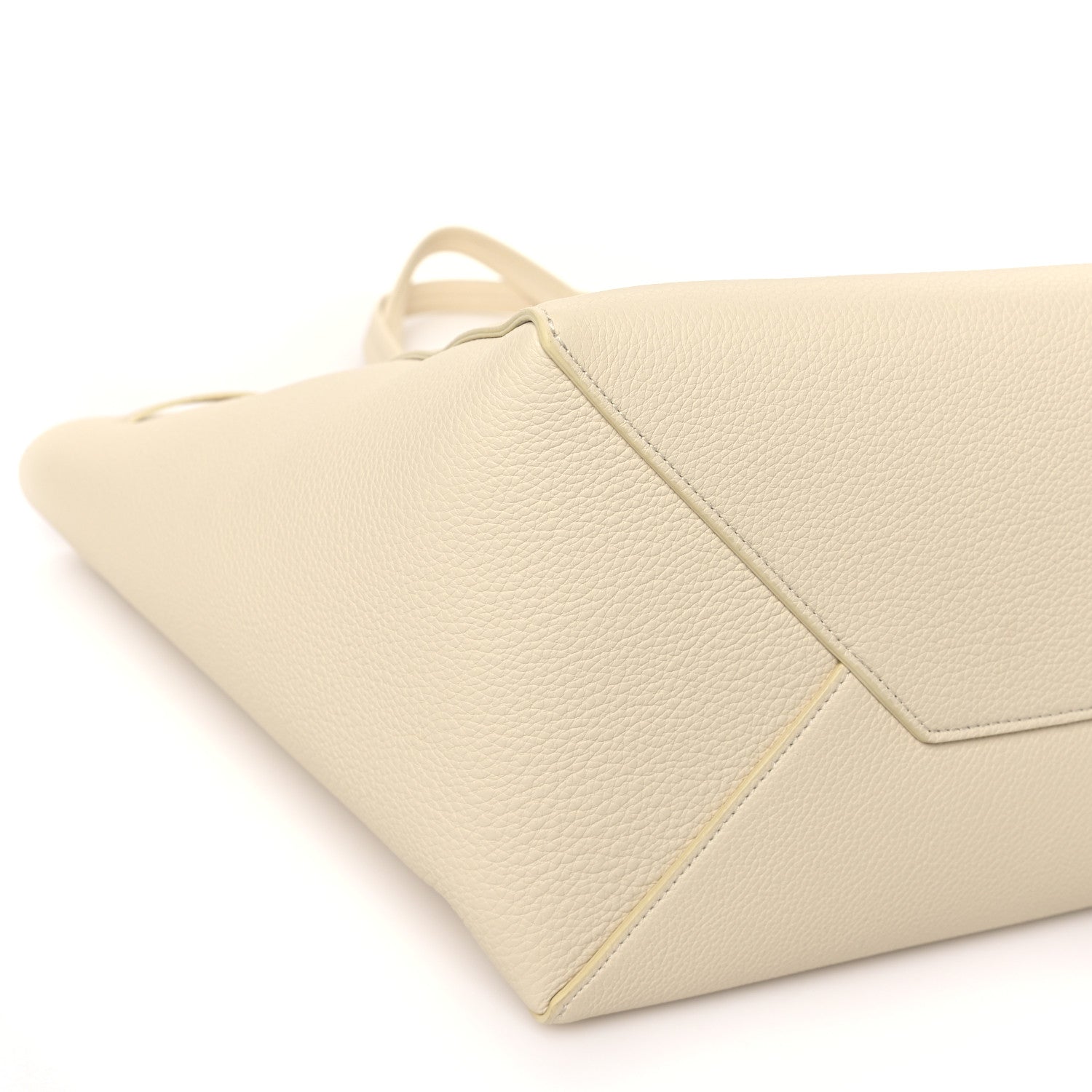 Celine Soft Grained Calfskin Small Belt Cabas Phantom Cream 8 of 10