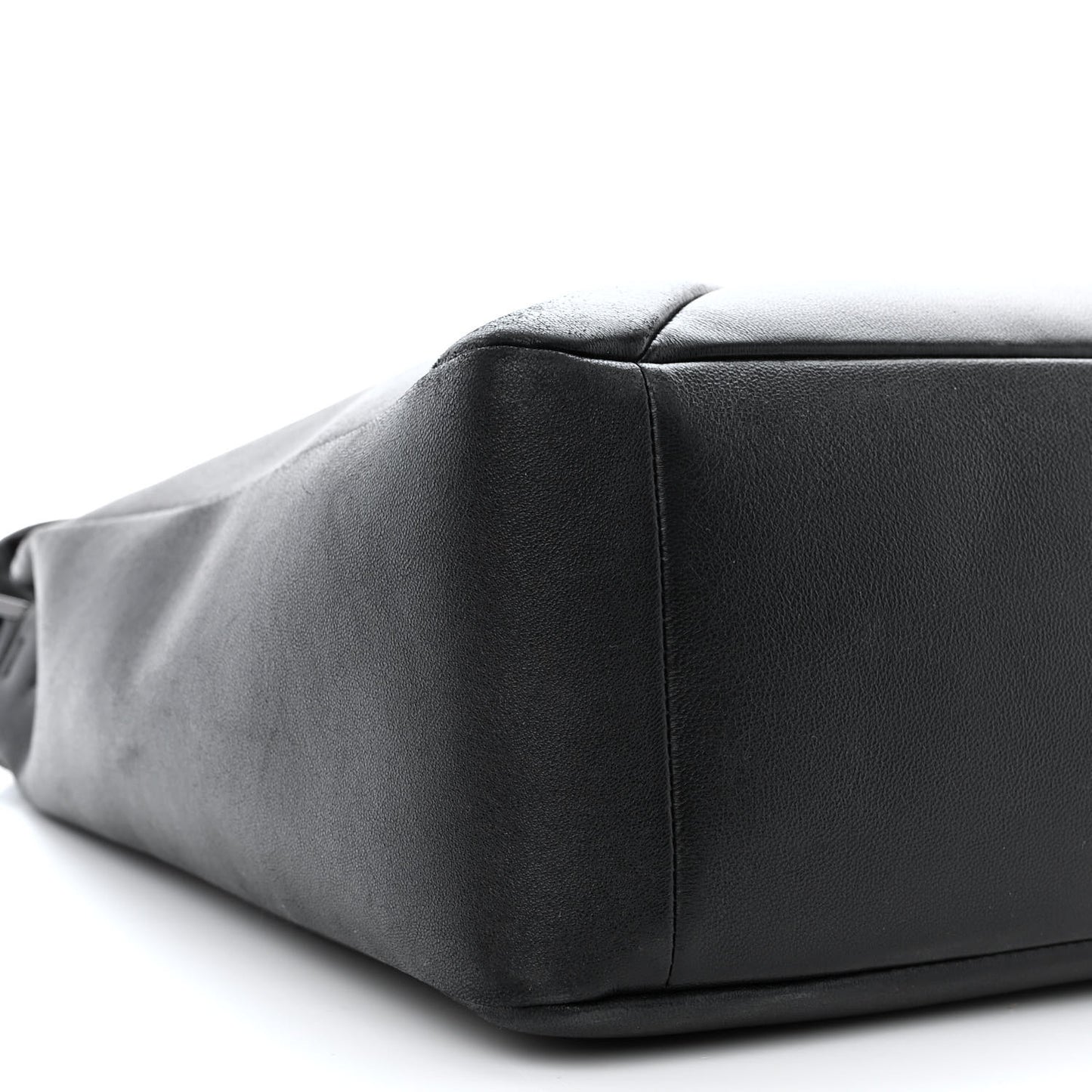 Nappa Monochrome One Stud Hobo Black