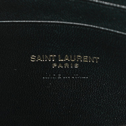 Saint Laurent Grain De Poudre Matelasse Monogram Mini Lou Camera Bag Black 6 of 11