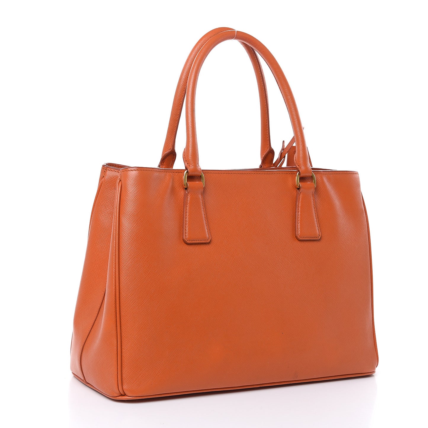 Saffiano Lux Medium Tote Papaya