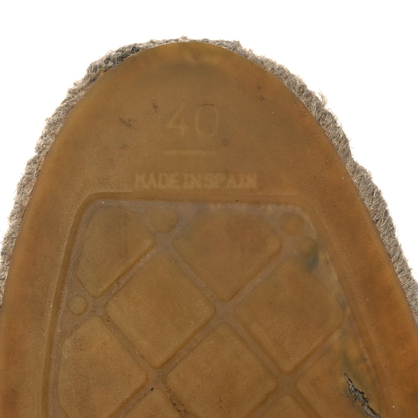 Lambskin CC Espadrilles 40 Beige Black