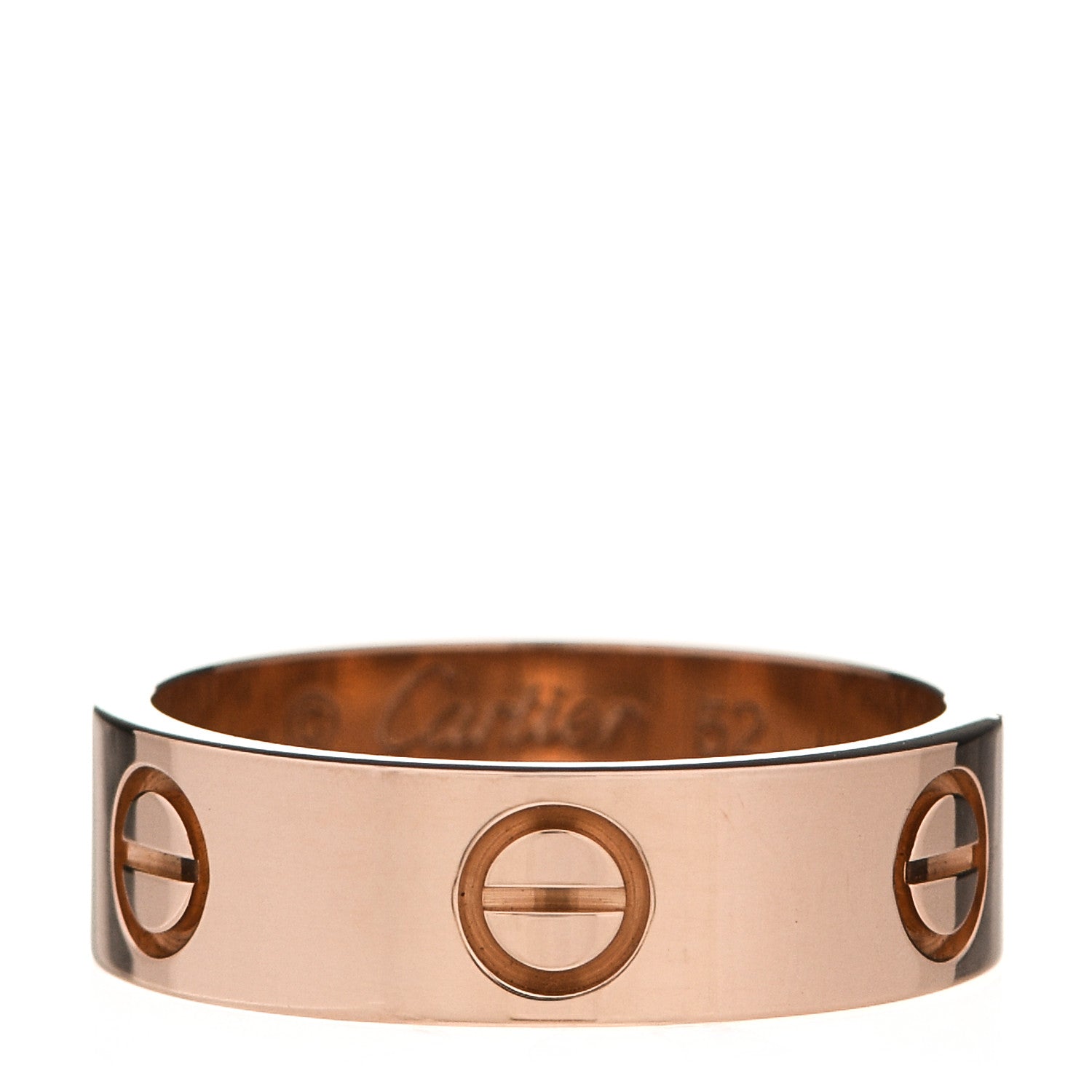 Cartier 18K Pink Gold 5.5mm LOVE Ring 52 6 1 of 5