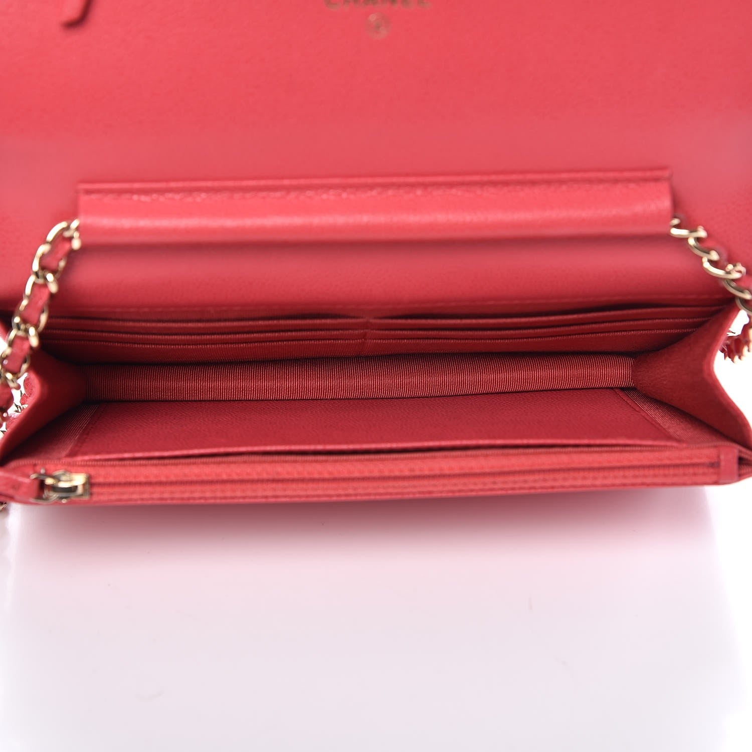 Chanel Caviar Quilted Wallet On Chain WOC Pink 5 of 9