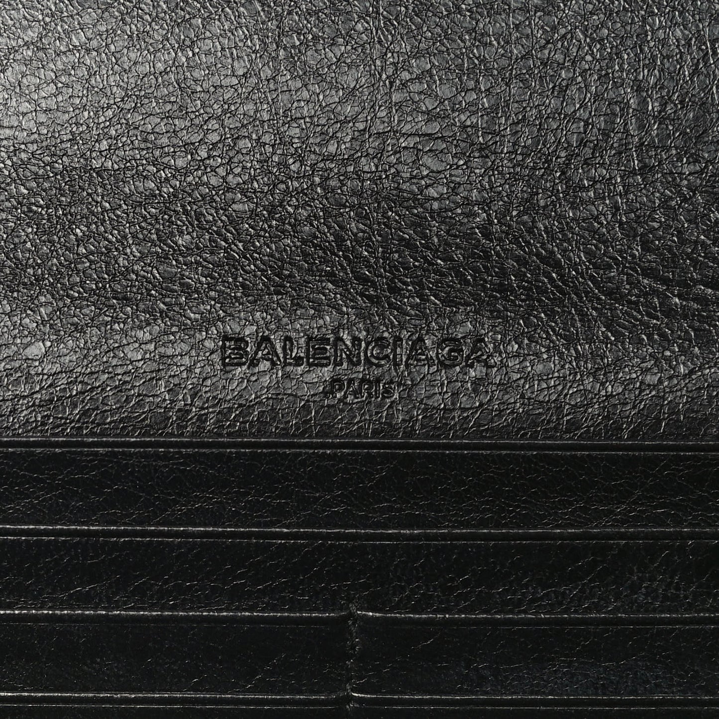 Agneau Classic Hardware Money Wallet Black
