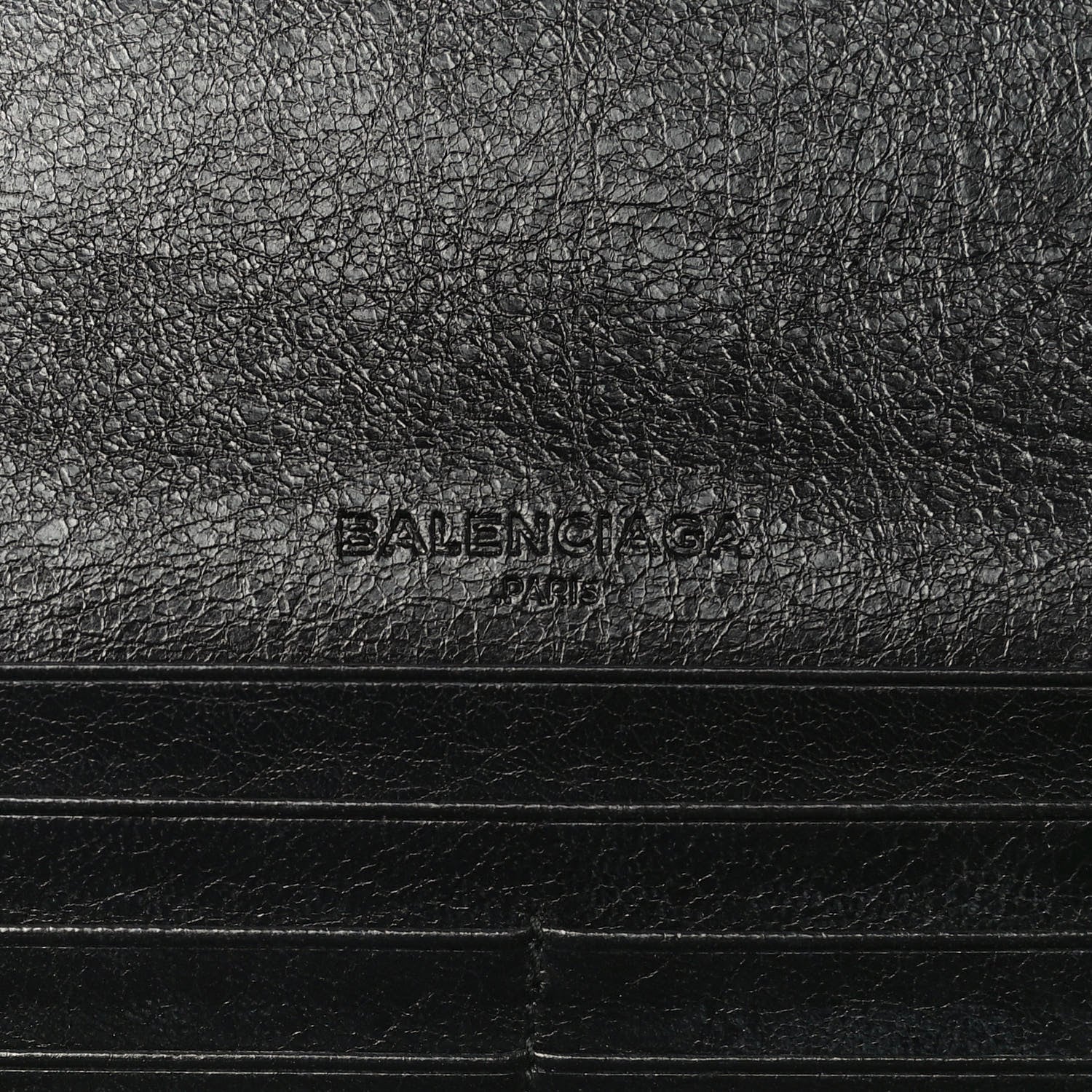 Balenciaga Agneau Classic Hardware Money Wallet Black 10 of 12