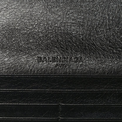 Balenciaga Agneau Classic Hardware Money Wallet Black 10 of 12