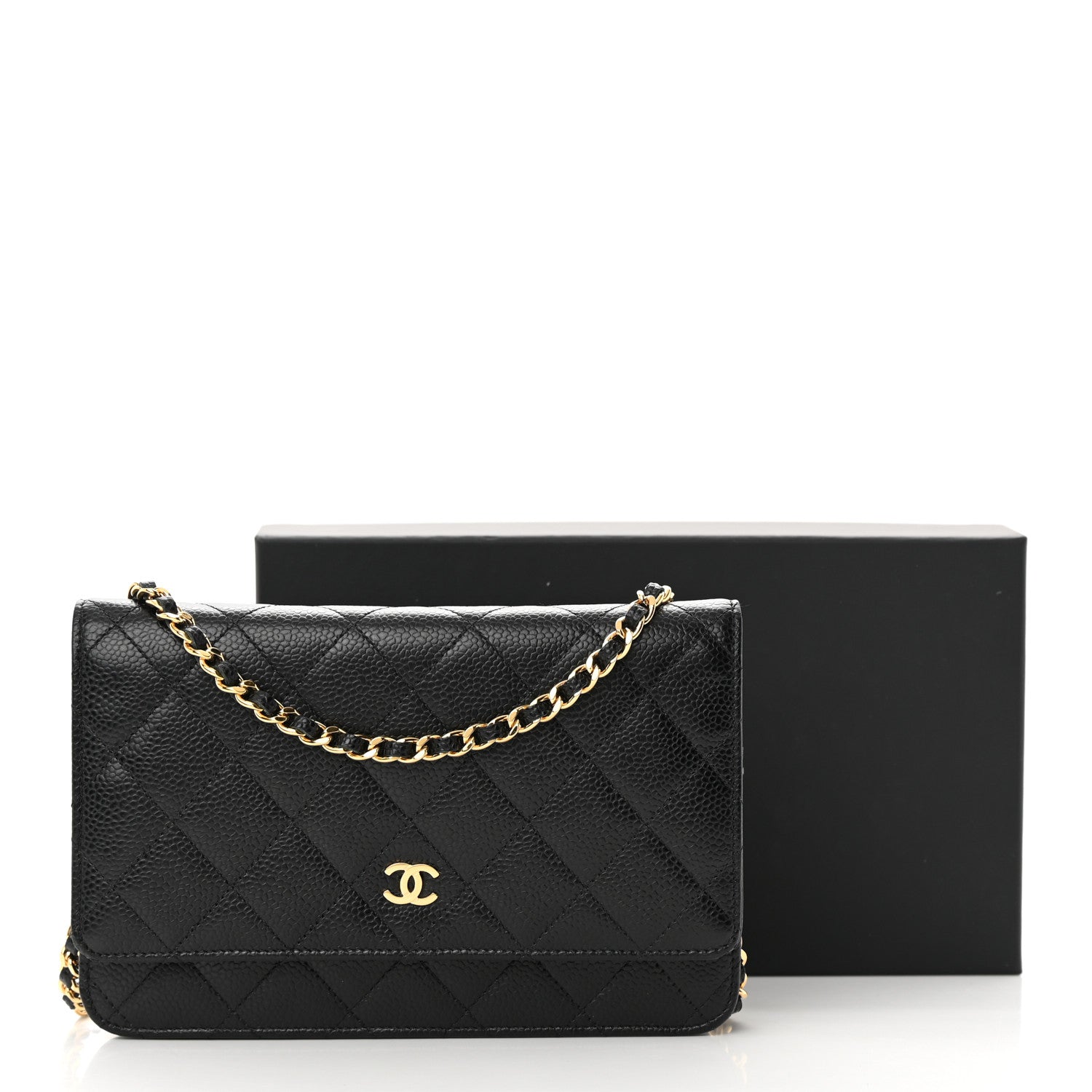 Chanel Caviar Quilted Wallet on Chain WOC Black 13 of 13
