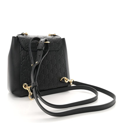Gucci Guccissima Signature Padlock Backpack Black 3 of 11