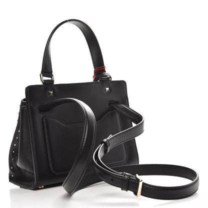 Valentino Garavani Calfskin Studded Small Joylock Satchel Black 3 of 8