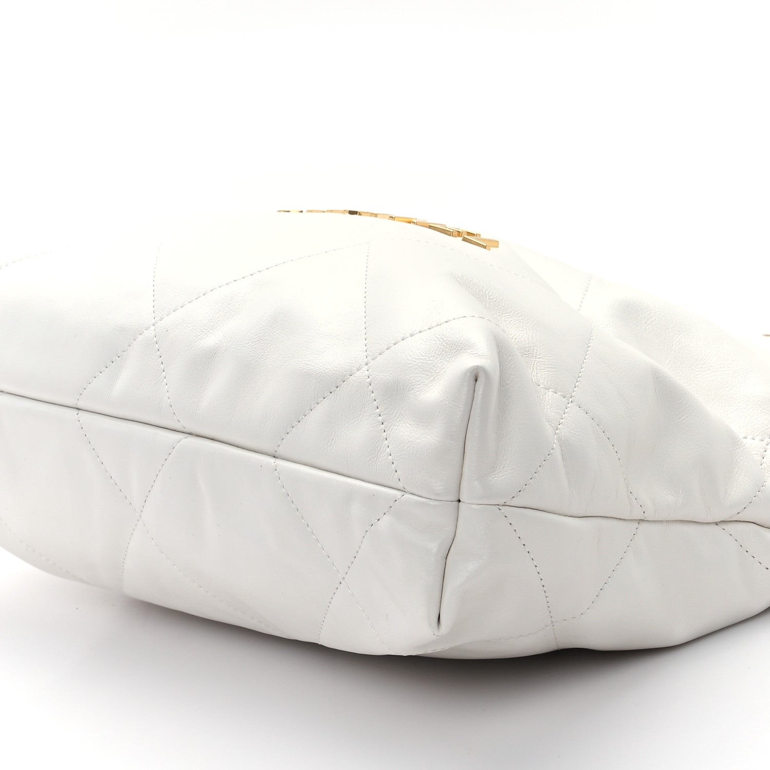 Chanel Shiny Calfskin Quilted Small Chanel 22 White 11 of 13