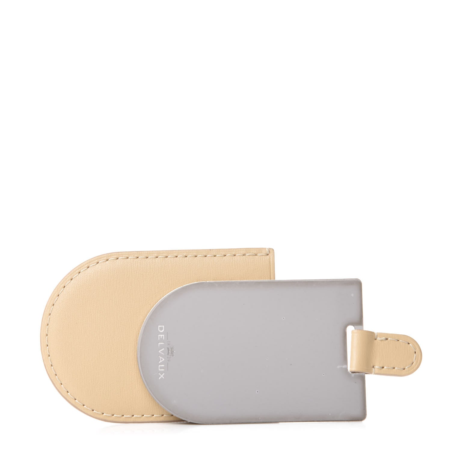 Delvaux Grained Calfskin Bi-Color Brillant MM Satchel Kaki 12 of 12