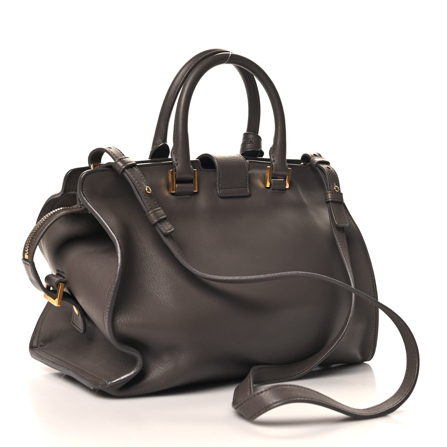 Saint Laurent Calfskin Small Classic Y Cabas Grey 3 of 14