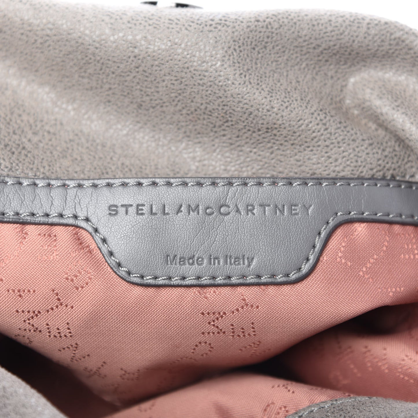 Shaggy Deer Mini Falabella Fold Over Tote Light Grey