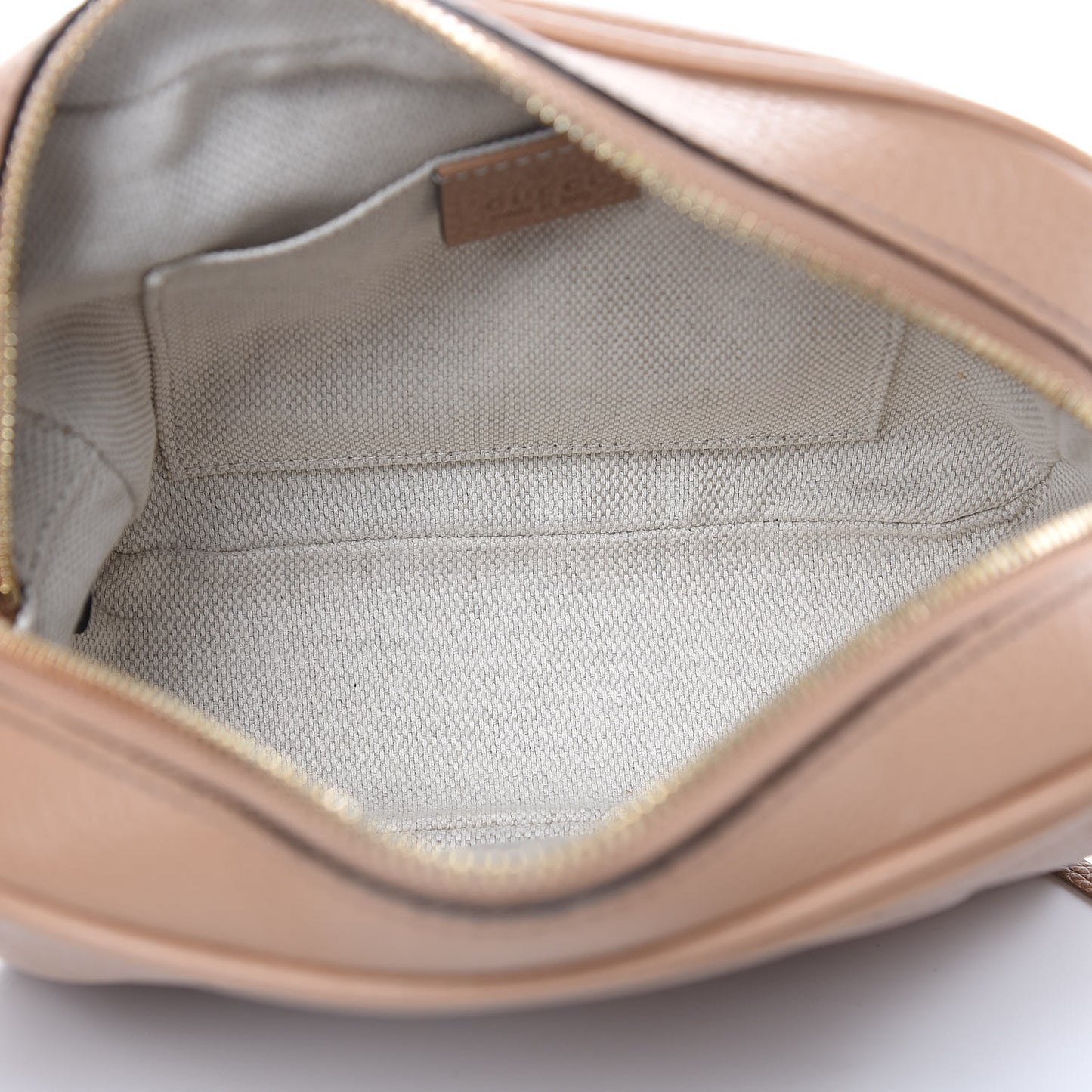 Pebbled Calfskin Small Soho Disco Bag Rose Beige