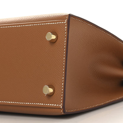 Hermes Epsom Kelly Sellier 25 Gold 10 of 11