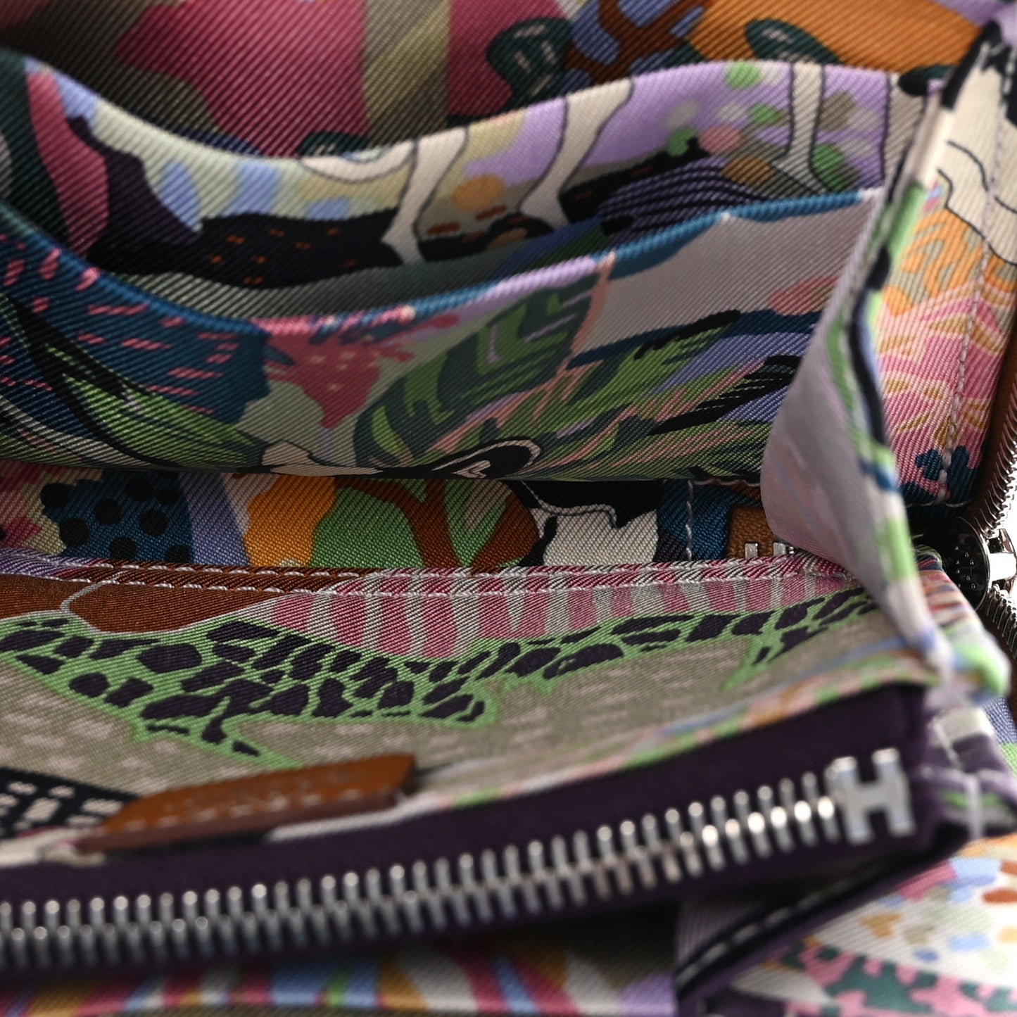 Epsom Silk'In Compact Wallet Gold Cassis Vert Fizz