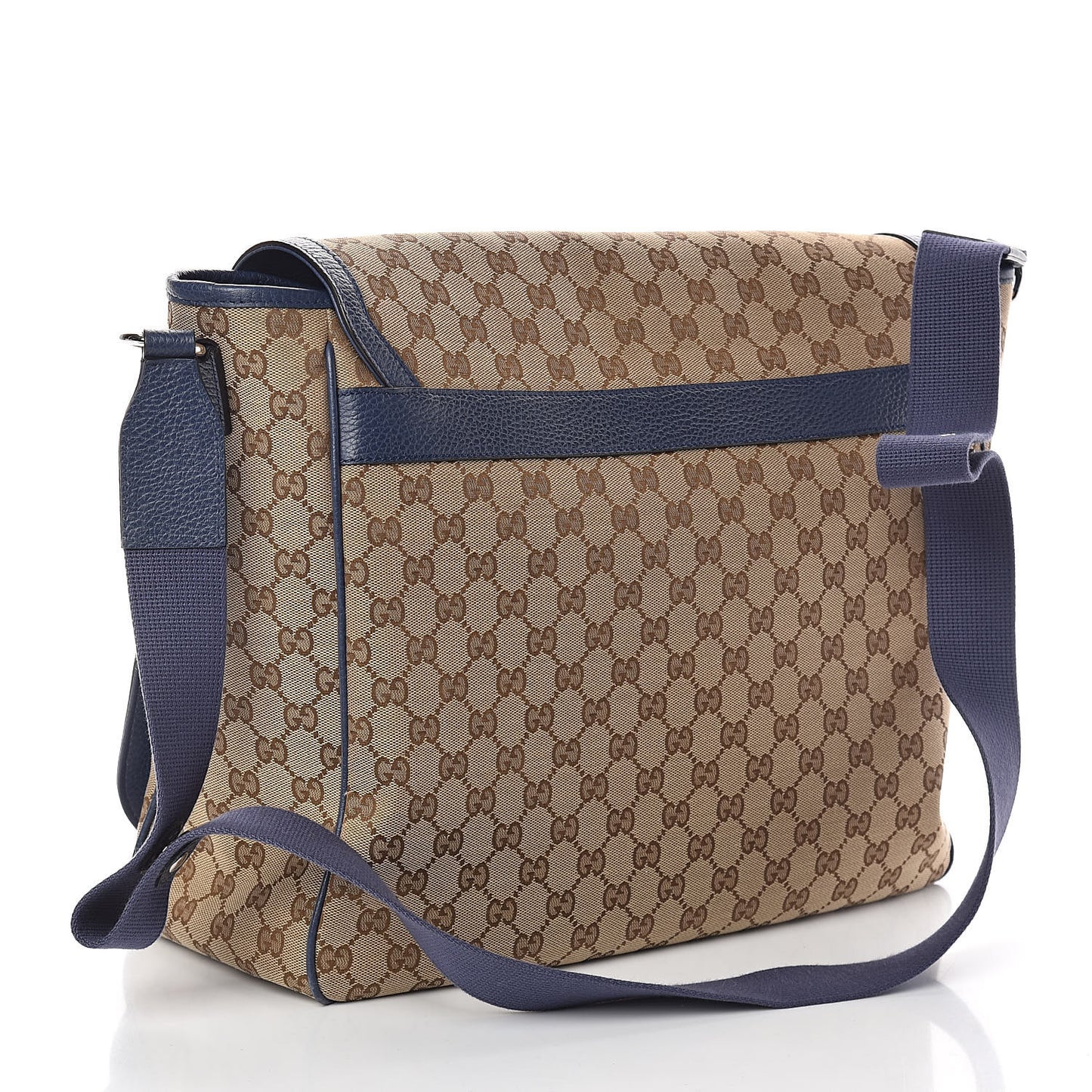 Monogram Convertible Diaper Bag Blue