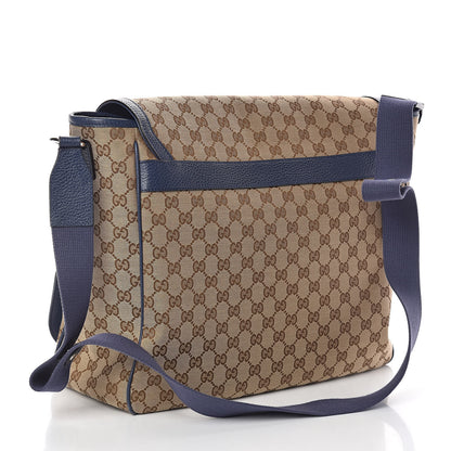 Gucci Monogram Convertible Diaper Bag Blue 4 of 9