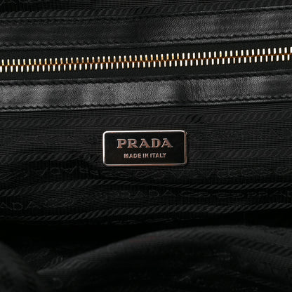 Prada Nappa Gaufre Buckle Bowler Black 5 of 20