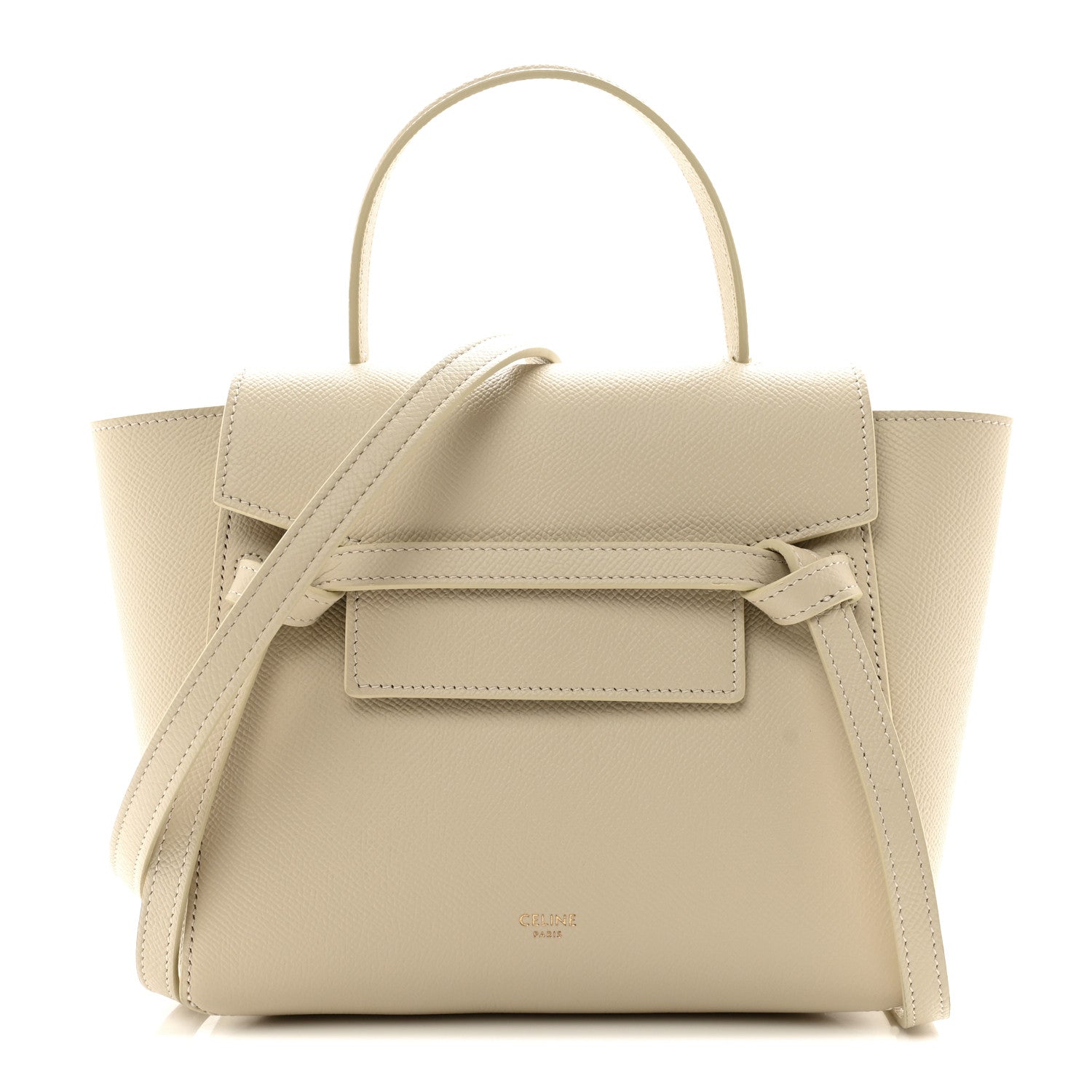 Celine Grained Calfskin Nano Belt Bag Pampa 1 of 10
