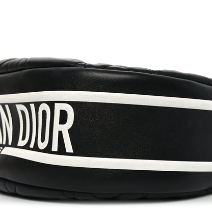 Christian Dior Lambskin Cannage Medium Dior Vibe Hobo Bag Black 8 of 8