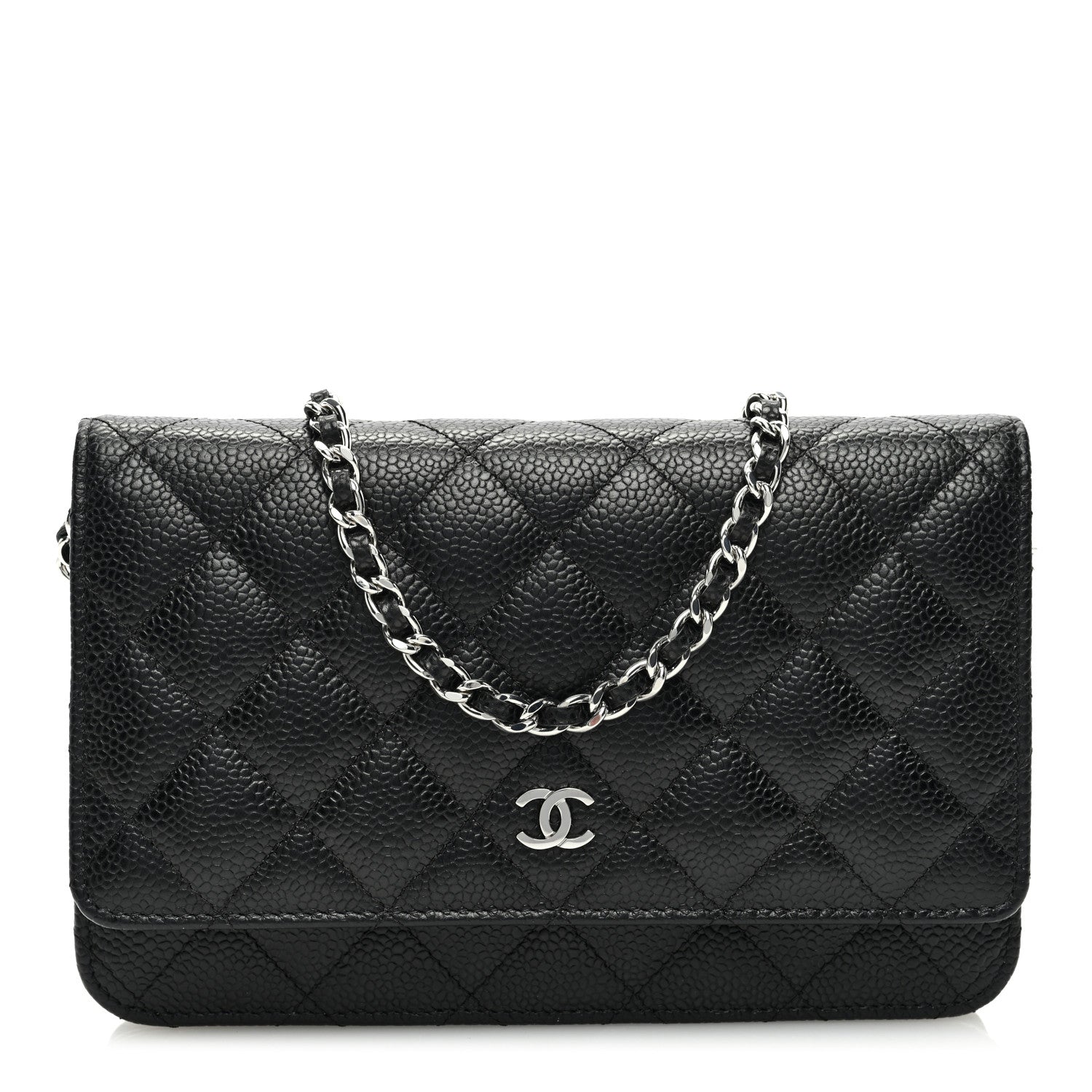Chanel Caviar Quilted Wallet on Chain WOC Black 1 of 10