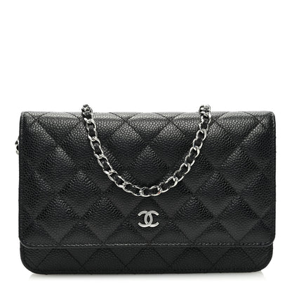 Chanel Caviar Quilted Wallet on Chain WOC Black 1 of 10